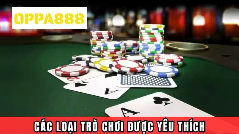 Các loại trò chơi được yêu thích tại sảnh 789Club